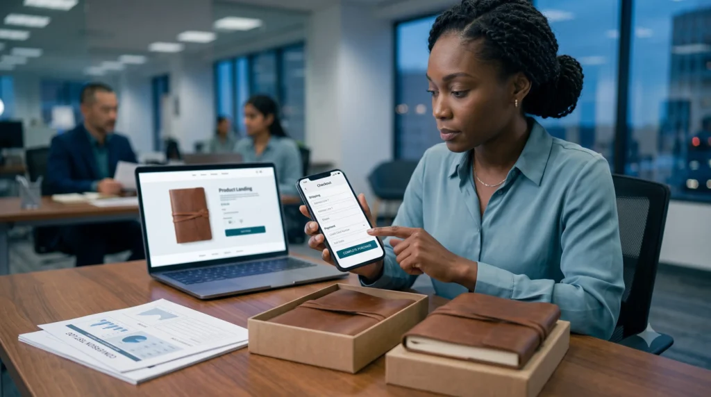 Mobile checkout for a high-converting single-product ecommerce store