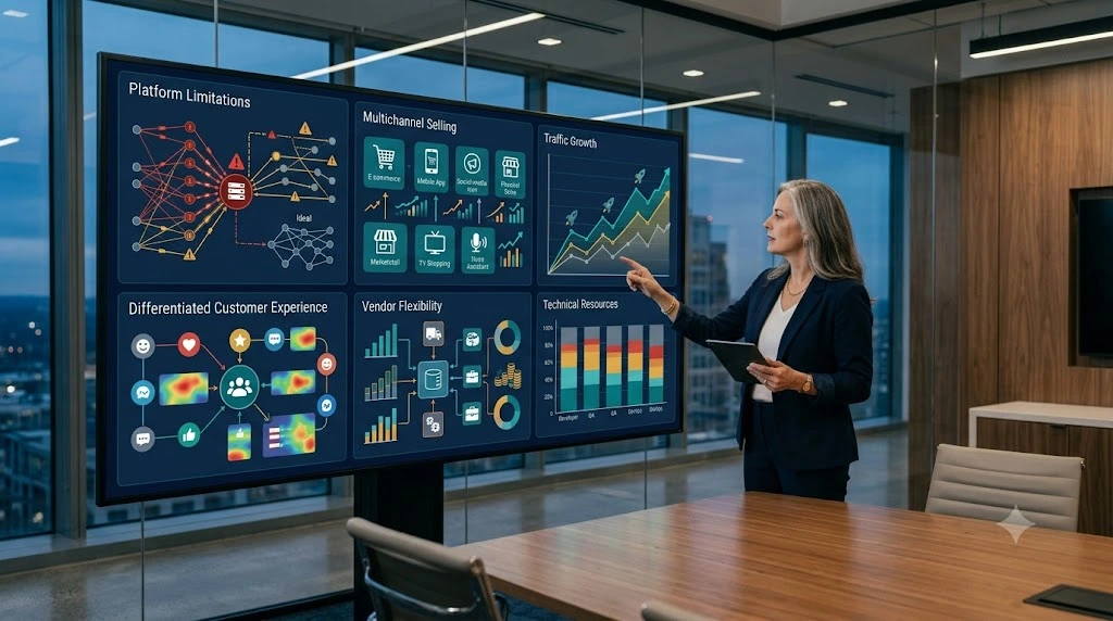 Composable commerce readiness signs for a mid-sized brand