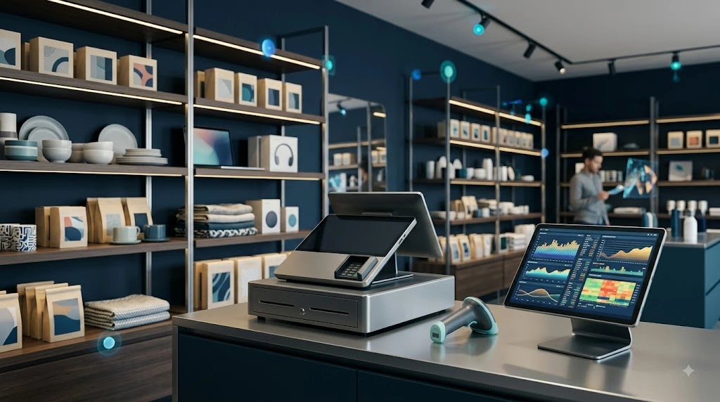 Smart retail technology with connected POS and real-time inventory