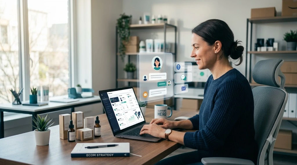 Gorgias AI customer support dashboard for a Shopify store