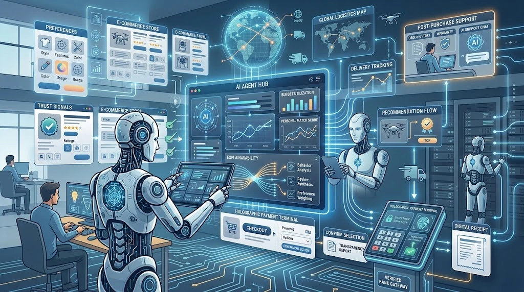 AI shopping agents guiding the ecommerce customer journey